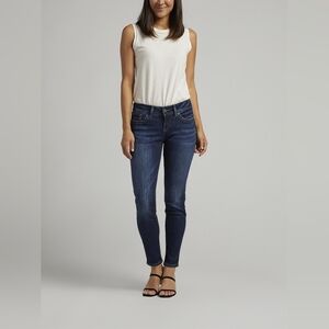 Silver Jeans Co. Womens Suki Mid Rise Super Skinny Jeans Size 30